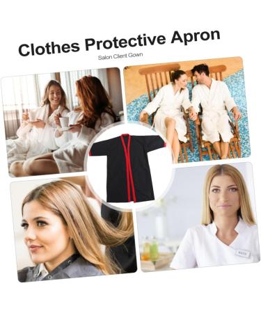 FRCOLOR Spa Robe barber shop gown SPA Smock Hairdressing Guest Robe Barber Jackets Apron Hairdressing Robe Cape Barber Smock haircut cape spa robes Salon Guest Robe hair dye Hair Dye Cape 100x61cm As Shown - Buy Online on GoSupps.com