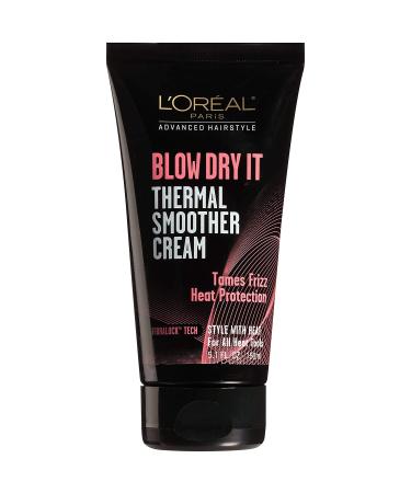 L'Oreal Advanced Hairstyle BLOW DRY IT Thermal Smoother Cream - 5.1 fl. oz