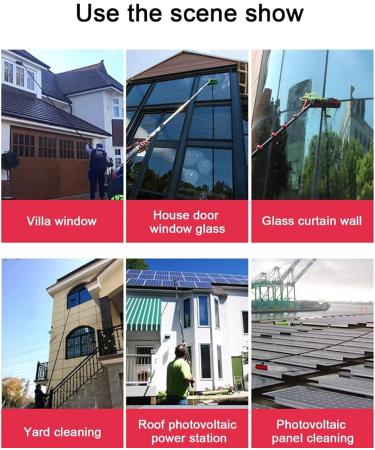 ZGLCQSGY Window Cleaning Pole/Water Fed Telescopic Brush/Extendable Cleaner Conservatory Roof Suitable For Photovoltaic Panel CleaningTrucks Windows 6m 35cm Brush 6M Pole - Buy Online on GoSupps.com