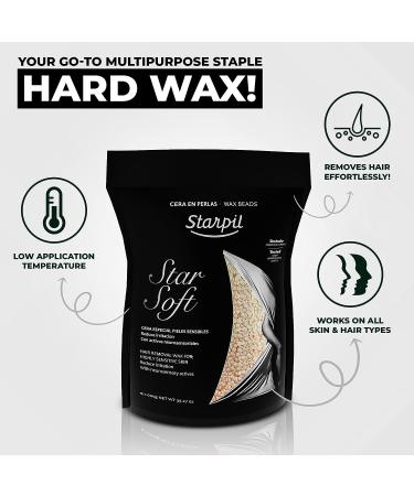 Starpil StarSoft Film Hard Wax Beads 1000g (2.2lb) - Professional Hair Removal Wax for Sensitive Skin | Esthetician-Grade Wax Beans - Buy Online on GoSupps.com