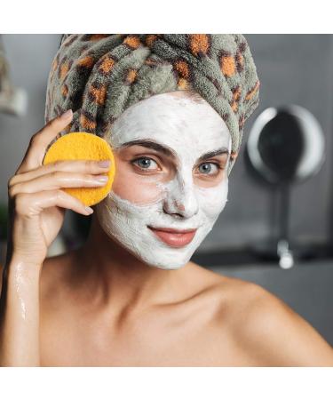 3 Pieces Leopard Microfiber Hair Towel Set - Anti-Frizz Curly Hair Turban | Dry Wet Hair Fast | Multicolored Bath Hats - Buy Online on GoSupps.com