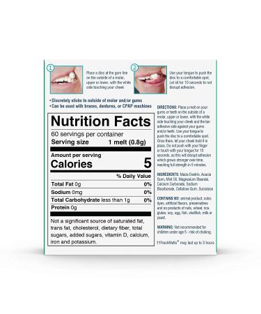 OraCoat FreshMelts Sweet Mint Stick-on Breath Fresheners - 60 Count Pack - Buy Online on GoSupps.com