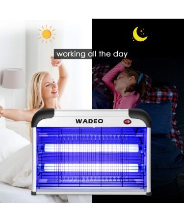 Electronic Insect Killer WADEO Insect Killer Indoor Smokeless Mosquito Killer 20W Attracts and Kills Mosquitoes Flies Moths and Other Bug Class for Indoor Residential & Commercial - Buy Online on GoSupps.com