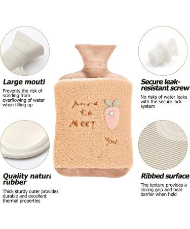 Buy Aomaigad Leak-Proof Hot Water Bottle 2L with Cover - BPA Free Ideal for Hot and Cold Therapy - Buy Online on GoSupps.com
