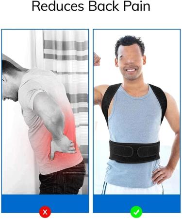 CSCDD Back Brace Posture Corrector Back Straightener Scoliosis and Hunchback Correction Adjustable Posture Trainer(X-Large) B X-Large - Buy Online on GoSupps.com