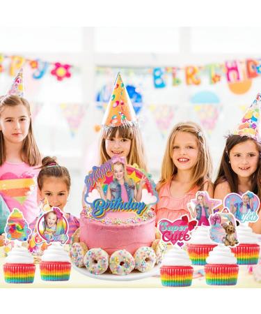 25pcs Jojo cake toppers Kids Birthday Party Supplies Jojo cupcake Topper Party Decorations - Buy Online on GoSupps.com