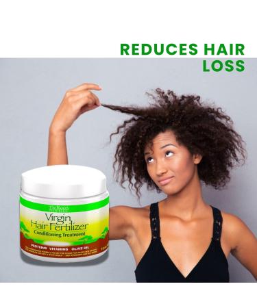 Roots Naturelle Virgin Hair Fertilizer - Strengthen Restore & Promote Rapid Hair Growth - 3 Jars 48oz Conditioning Treatment - Buy Online on GoSupps.com
