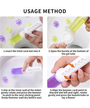 NATRUTH Toilet Cleaning Gel 4PCS - Flower and Ocean Fragrance - Long-lasting Cleanliness for Toilets, Basins, and Sinks - Buy Online on GoSupps.com