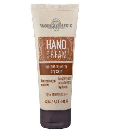Workaholics - hand cream for very dry and cracked hands hand cream with shea butter and hyaluronic acid optimal hand care for men and women quickly retracting 75 ml