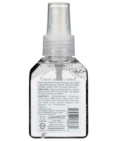 Giovanni Cosmetics Shine of the Times Styling Hair Spray Cruelty Free 4.3 Ounce (Pack of 3) - Buy Online on GoSupps.com