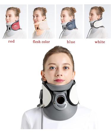 Adjustable Cervical Spine Traction Device - Airbag Neck Collar for Pain Relief & Decompression | 360 Support - Buy Online on GoSupps.com