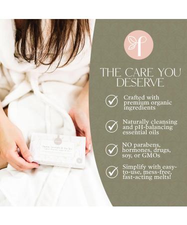 Femallay Organic Lavender & Tea Tree Oil Vaginal Suppositories - 100% Natural Feminine Care for Hygiene & Dryness - 7 Individually-Sealed Melts + Applicator - Buy Online on GoSupps.com