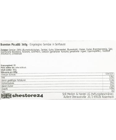 Branton Piccalilli 360g - Authentic British Pickle for International Shipping - Buy Online on GoSupps.com