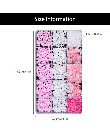 cute bowknot nail 3d bowknot nail art hirata flower nail art decoration nail supplies salon sweet bowknot nail cute 3d bow nail art pearl beads flower BKHZ011 - Buy Online on GoSupps.com