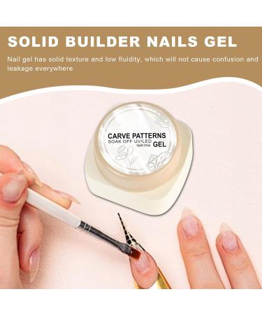 3D Nail Gel - Solid Sculpting Gel | Easy Dry Formula No Torque Dry White for Acrylic Extensions Long Lasting Herbal Nail Builder for Mani - Buy Online on GoSupps.com
