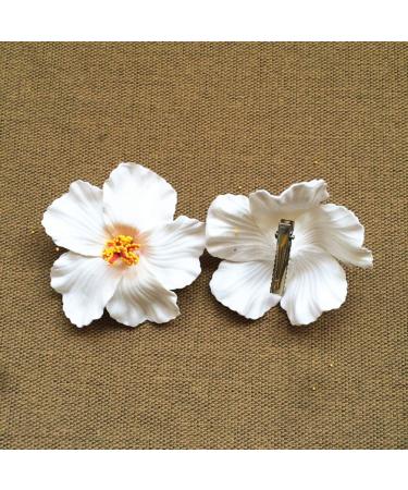 Buy 6pcs Hibiscus Hair Clips - Floral Hawaiian Hair Accessories for Weddings & Festivals | International Shipping Available - Buy Online on GoSupps.com