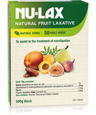 Nulax Fruit Laxative 500g - Gentle and Effective Natural Laxative for Digestive Health - Buy Online on GoSupps.com