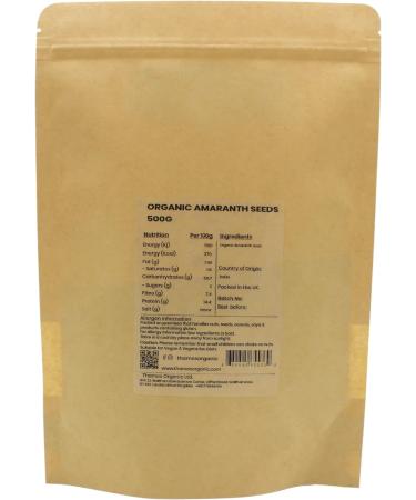 Premium Organic Amaranth Seeds (500g) - Nutrient-Rich Superfood - Buy Online on GoSupps.com