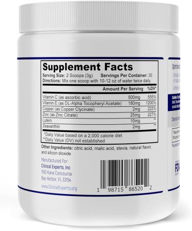 Navan AREDS2 Powder - for Those Who Can't Consume Tablets or Softgels - Eye Vitamins & Minerals Antioxidant Supplement by Clinical Experts - Lutein, Zeaxanthin & Zinc - Kosher Style, 30 Servings - Buy Online on GoSupps.com