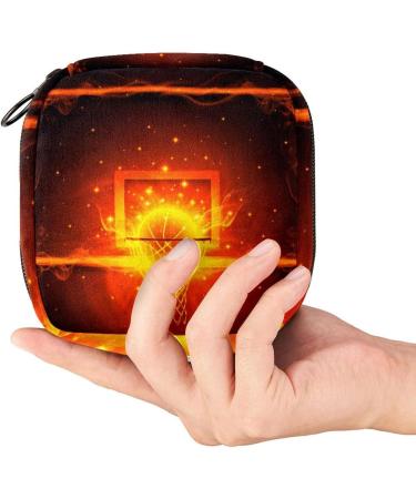 Cool Fire Basketball Hoop: Portable Menstrual Cup & Sanitary Napkin Storage for Women & Teens - Buy Online on GoSupps.com