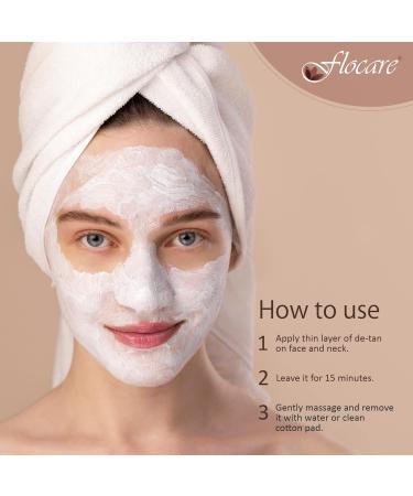 Flocare Alpha Arbutin & Vitamin C De-Tan Face Pack For Instant Glowing Skin Skin Brightening | Lighten Skin Tone Tanning Oil Control For Women & Men (All Skin Type). 165gm - Buy Online on GoSupps.com