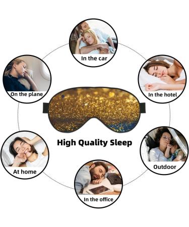 Glitter Pattern Print Sleep Eye Mask | Soft Eye Cover for Travel & Naps | Ideal for Men & Women - Buy Online on GoSupps.com