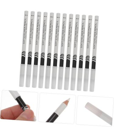 Beatifufu 12pcs Lying Silkworm Eyeliner Sparkle Highlighters Liner Gel Pencil Makeup Eyebrow Pencil White Wood - Buy Online on GoSupps.com
