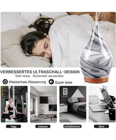 Porseme 280ml Aroma Diffuser & Humidifier - Handblown Quiet Ultrasound 7 Color-Changing LEDs - BPA Free for Yoga Spa & Home - G9-280ML Ink Aladdin Vase - Buy Online on GoSupps.com