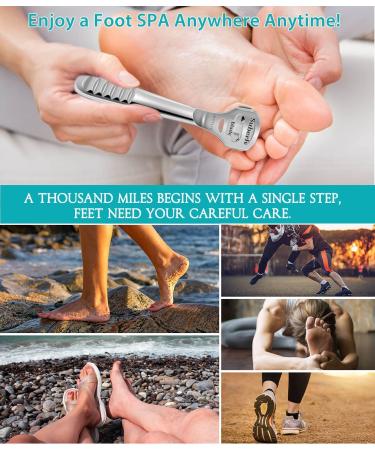 Premium Callus Shaver & Foot File Set - 2 in 1 Stainless Steel Foot Care Razor & Callus Remover for Smooth Feet | Best Pedicure Tools for Hard Skin & Corns - Buy Online on GoSupps.com