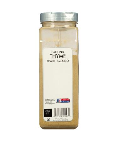 McCormick Culinary Ground Thyme 11 oz - Versatile Seasoning for Chowders, Soups, Meat, Seafood & Mashed Potatoes - Buy Online on GoSupps.com