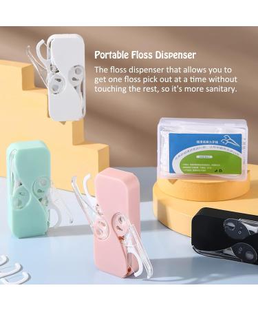 Libooi Portable Dental Floss Dispenser - 4 Pack with 48 Floss Refillable Organizer for Family Travel & Hotel - International Shipping Available - Buy Online on GoSupps.com