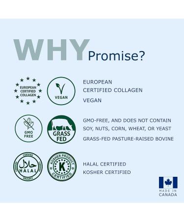Promise Bovine Collagen Capsules 150 Count - Premium Supplement for Hair Skin & Nails Bone Strength & Joint Health - Supports Radiant Skin & Stronger Nails - Made in Canada - Buy Online on GoSupps.com