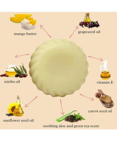 Earth Is Body Hydrating Lotion Bar - Soothing Moisturizer for All Skin Types with Grapeseed Jojoba & Carrot Seed Oils - Vitamin E & Mango Butter - 3.2 OZ (Single Bar with Case - Buy Online on GoSupps.com