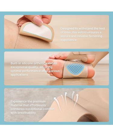 Arch Support Brace for Plantar Fasciitis Relief | Adjustable Compression Bands & Gel Pads for Women - Comfortable Inserts for Flat Feet High & Fallen Arches (One Size Nude - Buy Online on GoSupps.com