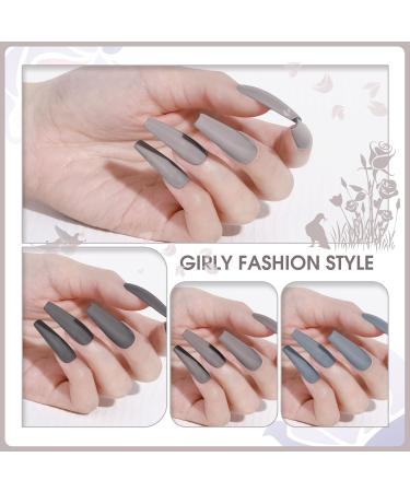 ROSALIND UV Nail Polish Shellac Set 5 Colours Gel Nail Polish Set Grey Nail Polish Mini UV Lamp for Nails Gel Nail Polish Set 04 - Buy Online on GoSupps.com