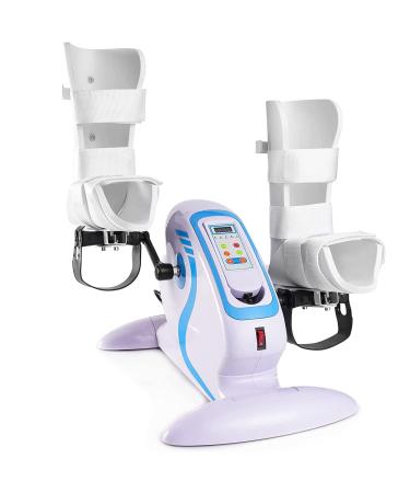 Fitness Pedal Exercise Bike with Leg Protector & Grip Strength Ball Pedal Exerciser Physical Therapy Rehab Trainer for Seniors