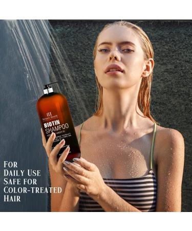 BOTANIC HEARTH Biotin Shampoo with Ginger Oil & Keratin - Promotes Hair Growth, Reduces Hair Loss & Thinning - Sulfate & Paraben Free - 16 fl oz - Buy Online on GoSupps.com