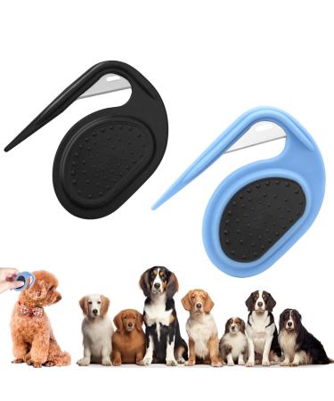 Remove the knot comb for cats cats knots removed cat pet dematting combs knotting comb pet knot comb de-filtering tools for dogs and cats (2PCS-A)