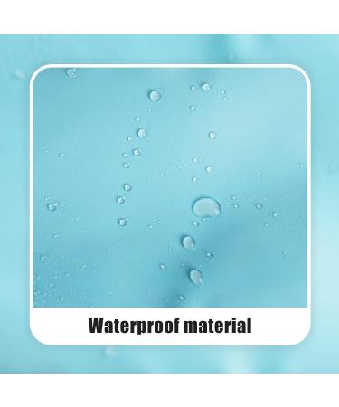 Nylon Waterproof Preppy Makeup Bag - Girls Chenille Letter Portable Travel Organizer for Toiletries and Cosmetics Storage (Blue Hair) - Patches Included - Buy Online on GoSupps.com