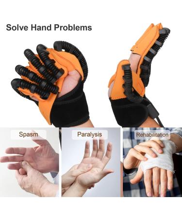 ZTGOJ Upgraded Rehabilitation Robot Gloves Stroke Recovery Arthritis Pain Relief Hemiplegia Finger Hand Exercisers Therapy Equipment (Right Hand-L) - Buy Online on GoSupps.com