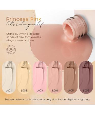 Lemecima Nude Gel Nail Polish Set - 6 Long Lasting Colors - Shellac Nail Polish Gift for Women - Salon Quality DIY at Home - Buy Online on GoSupps.com