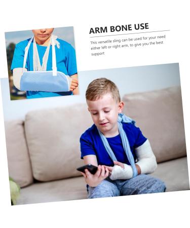 PLAFOPE Children's Arm Sling Shoulder Immobilizer Arm Sling Sling Elbow Sling Arm Brace Net 60X30CM Sky-blue - Buy Online on GoSupps.com