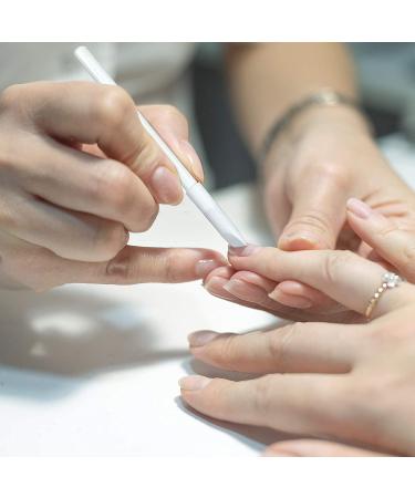 PAGOW 5-Piece White Nail Whitening Pencils Set with Cuticle Pusher - DIY French Manicure Supplies & Nail Art Decoration Tool - Buy Online on GoSupps.com