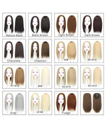Buy Women's 56 cm Middle Part Straight Hairpiece with Clip - Fudge Color | International Shipping Available - Buy Online on GoSupps.com