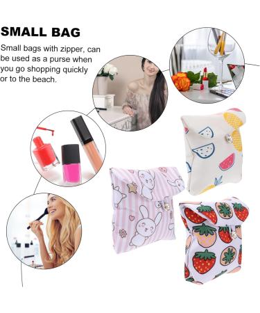 Fomiyes 3-Pack Ladies Menstruation Bandage Bag - High Capacity Sanitary Pad Organizer for Girls - 13x13x1cm Washable & Colorful - Buy Online on GoSupps.com
