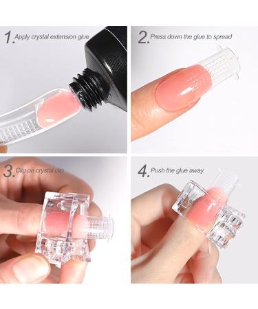 Sularpek 5 Pcs Transparent Nail Clip Polygel Nail Clip Polygel Nail Clamps for Quick Building Gel Nail Tips Clip Plastic Finger Extension UV LED Builder for DIY Manicure Nail Art. - Buy Online on GoSupps.com