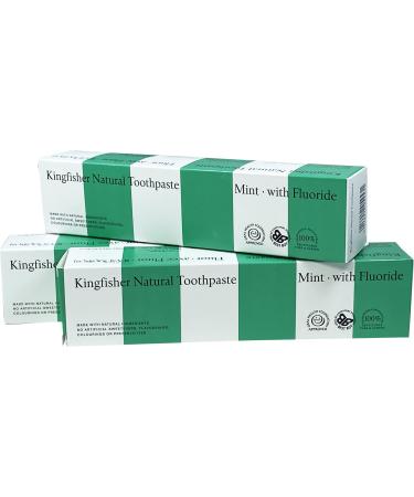 Kingfisher Mint Toothpaste with Fluoride 100ml (Pack of 3)