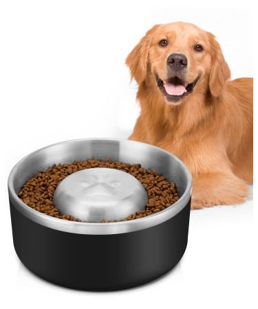 PETTOM Stainless Steel Dog Bowls for Water or Food Black
