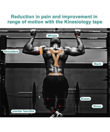 DIMORA Kinesiology Tape - Strong Support for Sports Recovery & Pain Relief - 2 x 16ft Beige Roll - Buy Online on GoSupps.com