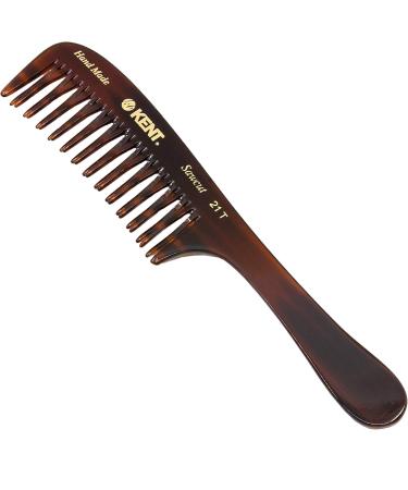 Kent 21T 8 Inch Large Hair Detangling Comb Wide Teeth for Thick Curly Wavy Hair. Long Hair Detangler Comb For Wet and Dry. Handmade of Quality Cellulose Saw-Cut Hand Polished Made in England 1-Pack - Buy Online on GoSupps.com